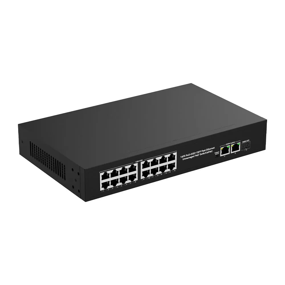 UltraLAN UL-FS1018PS – 16-Port PoE Switch with SFP