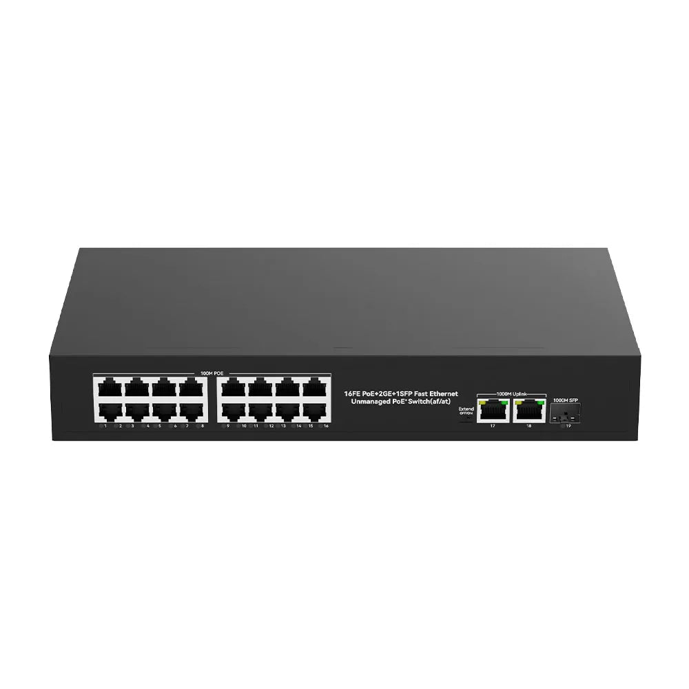 UltraLAN UL-FS1018PS – 16-Port PoE Switch with SFP