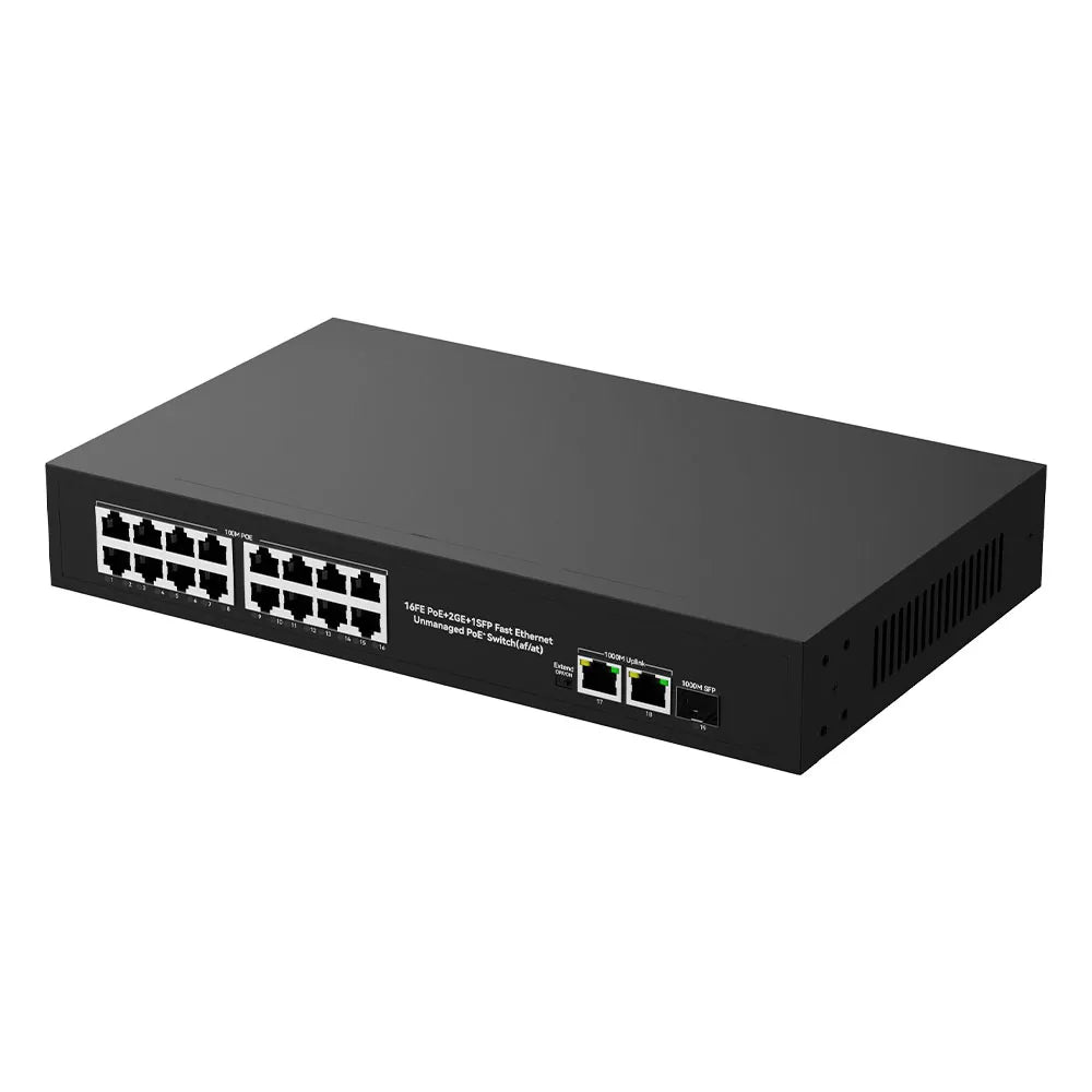 UltraLAN UL-FS1018PS – 16-Port PoE Switch with SFP