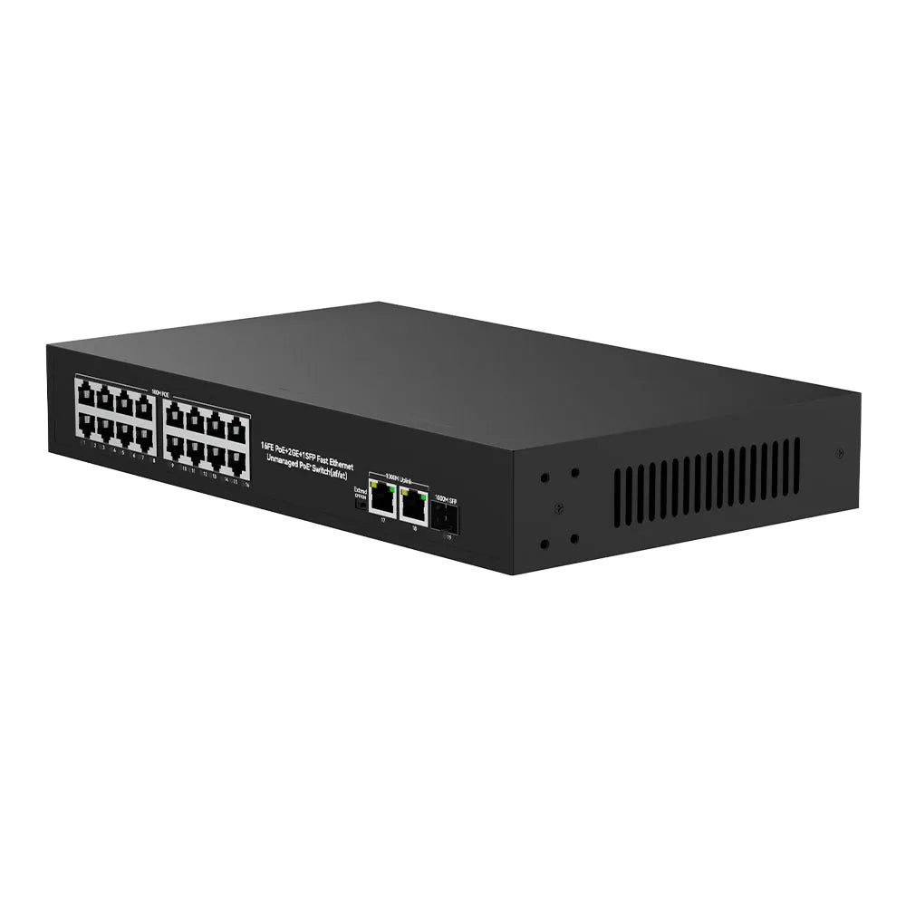 UltraLAN UL-FS1018PS – 16-Port PoE Switch with SFP