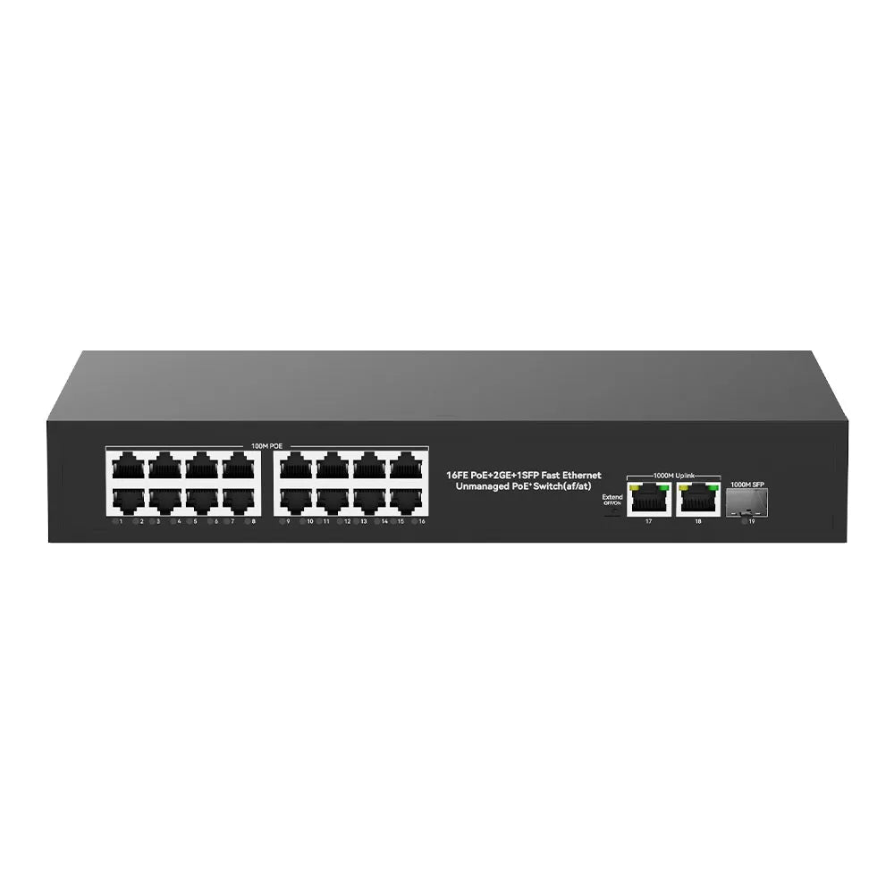 UltraLAN UL-FS1018PS – 16-Port PoE Switch with SFP