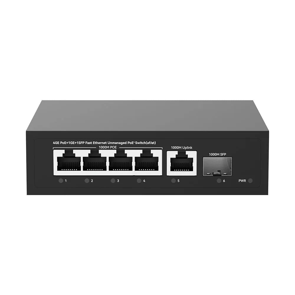UltraLAN UL-GS1005PT – 4 Port Gigabit PoE Switch with SFP