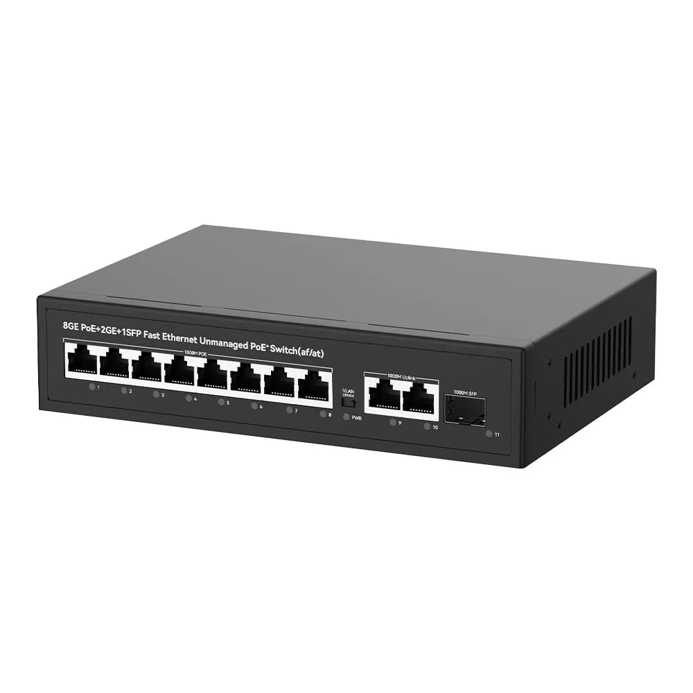 UltraLAN UL-GS1010P – 8 Port Gigabit PoE Switch with SFP
