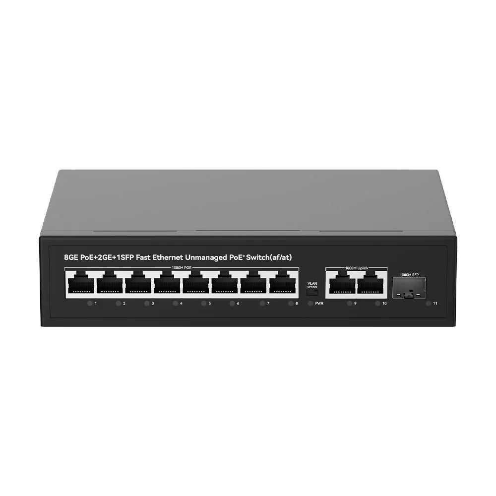 UltraLAN UL-GS1010P – 8 Port Gigabit PoE Switch with SFP