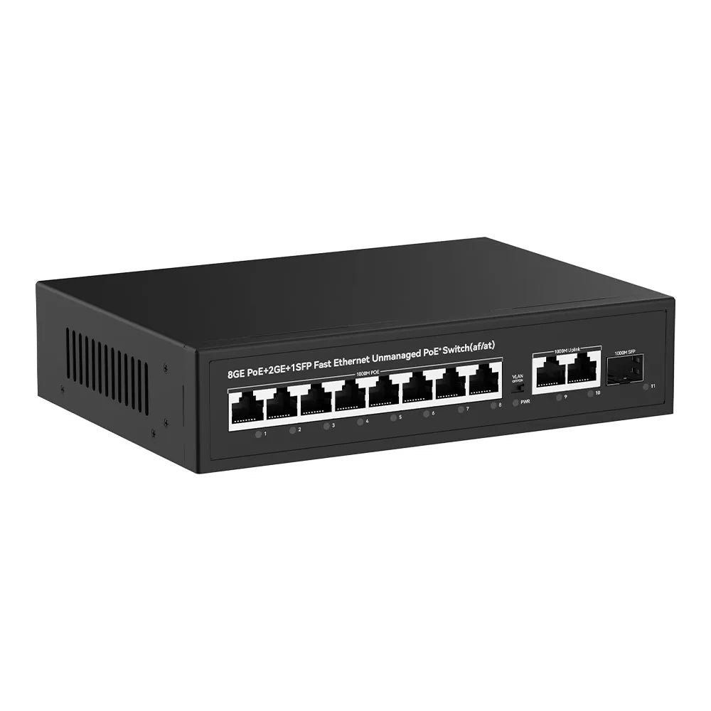 UltraLAN UL-GS1010P – 8 Port Gigabit PoE Switch with SFP