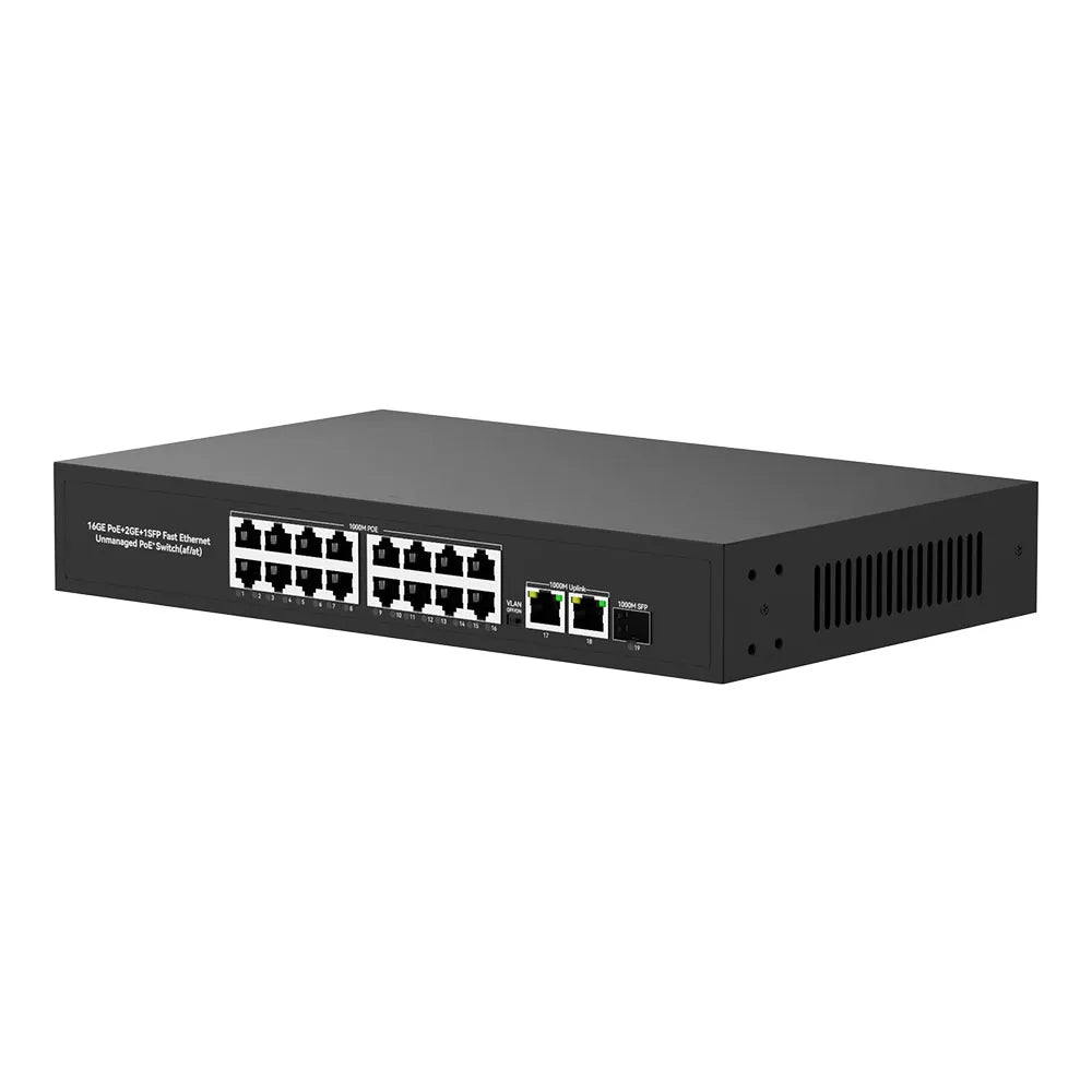 UltraLAN UL-GS1018PS – 16 Port Gigabit PoE Switch with SFP