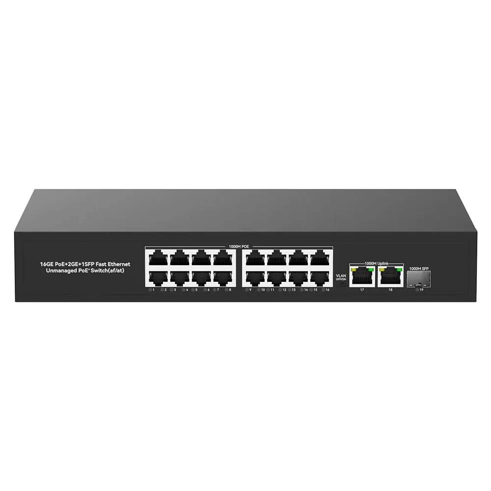 UltraLAN UL-GS1018PS – 16 Port Gigabit PoE Switch with SFP