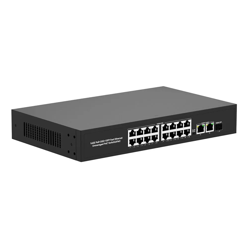 UltraLAN UL-GS1018PS – 16 Port Gigabit PoE Switch with SFP