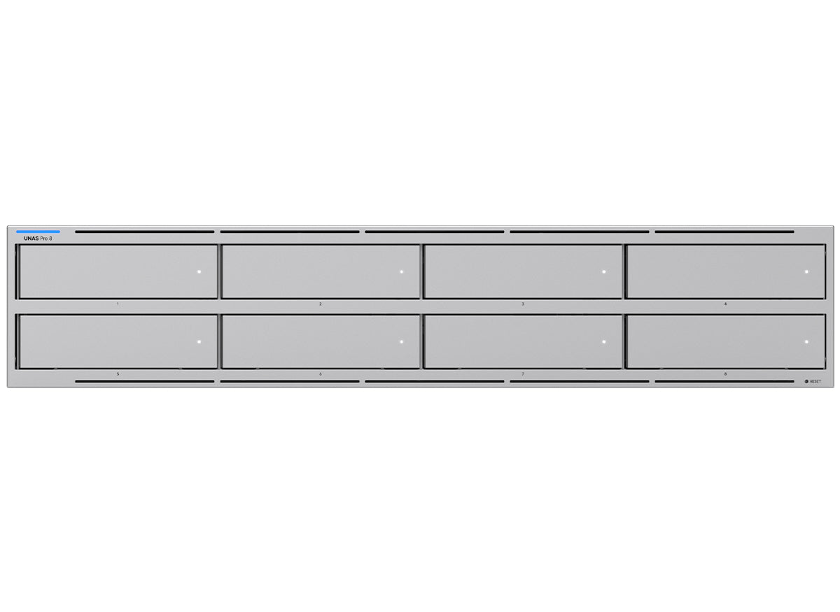 Ubiquiti UniFi NAS Pro 8 2U 8 Drive Bays 2 NVMe Slots and 10Gbps Ethernet - Guards On Duty Shop & Security Guards