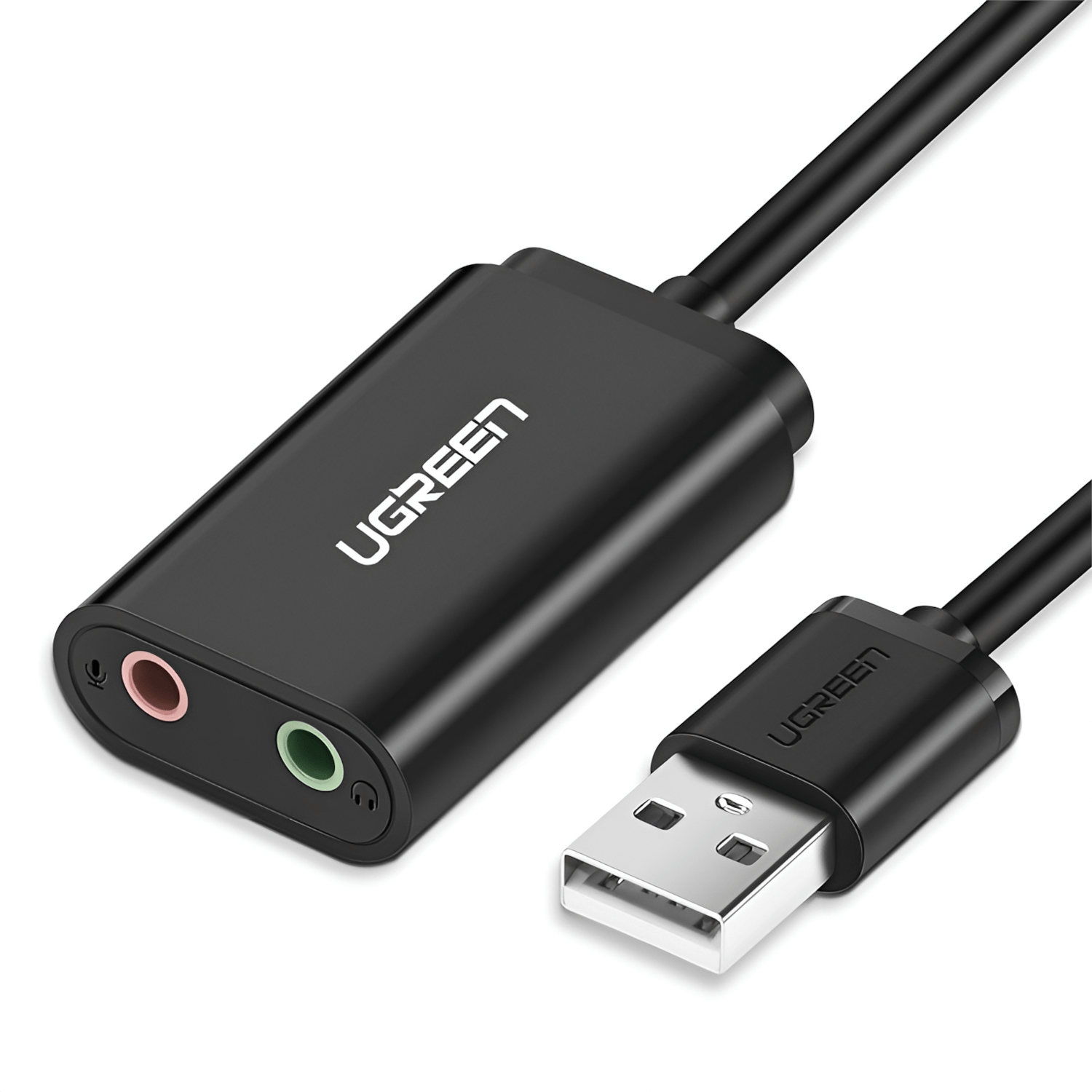 UGREEN USB to 3.5mm External Stereo Sound Adapter - Black - Guards On Duty Shop & Security Guards