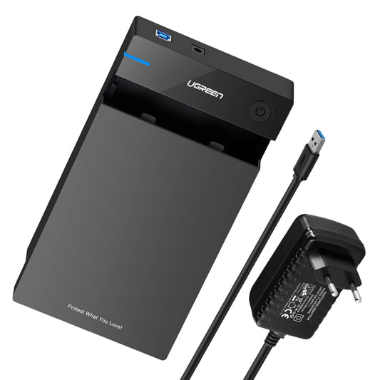 UGREEN 3.5" SATA Hard Drive USB 3.0 Enclosure 5Gbps – Black - Guards On Duty Shop & Security Guards
