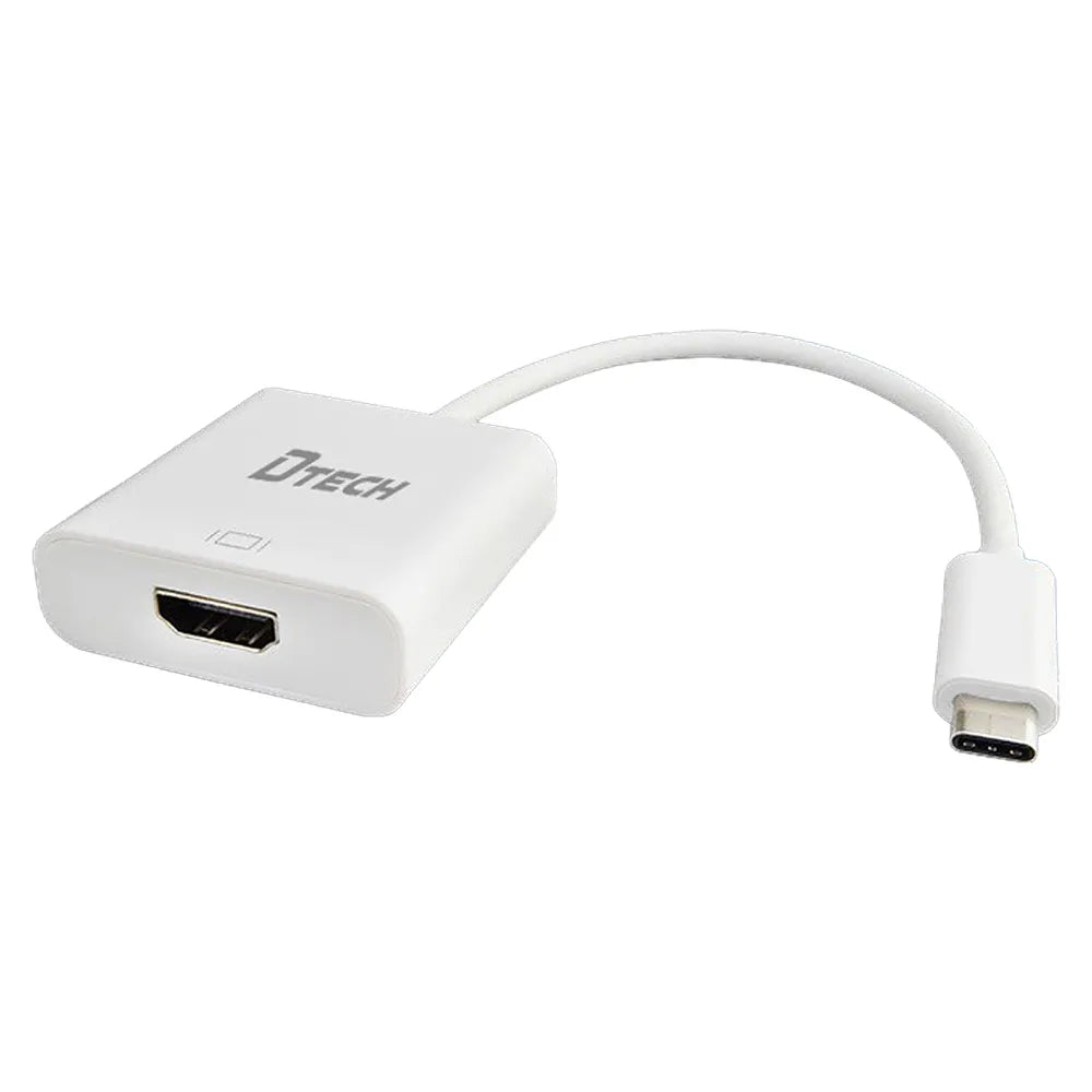 DTECH USB-C to HDMI Female Adapter | 4K @ 30Hz, Short Cable