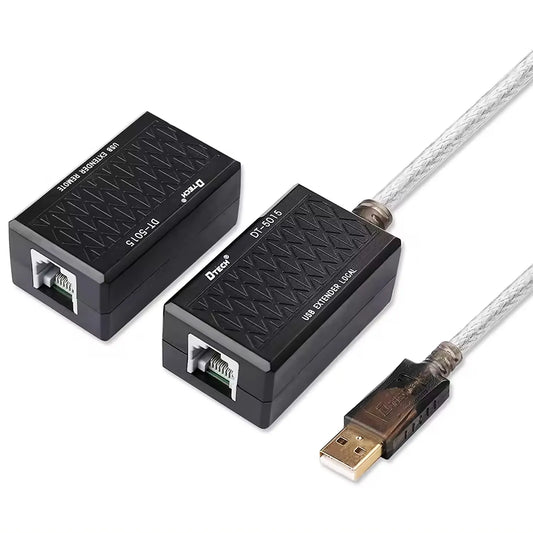 DTECH 60m USB 2.0 Extender over Cat5e/6 Ethernet (USB-EXT-60M)