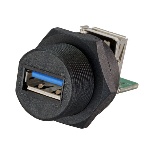Linkqnet Ip66-ip68 Waterproof Usb3.2 Type-a Female to Female Screw Type Panel-mounting Connector — LinkQnet | Guards on Duty Shop