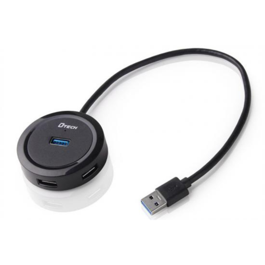 DTECH High Speed 4-Port USB 3.0 HUB