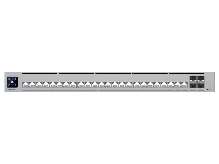 Ubiquiti UniFi 24 Port 2x 10Gbps 22x 2.5Gbps 4SFP+ Pro HD Switch - Guards On Duty Shop & Security Guards