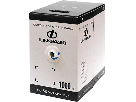 Linkbasic 305m Box Cat5e Solid Blue UTP Cable - Guards On Duty Shop & Security Guards