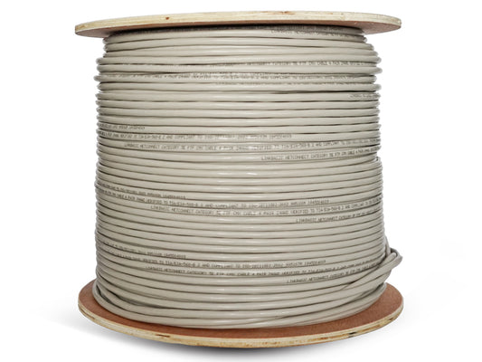 Linkbasic 305m Drum Cat5e Solid Shielded Grey FTP Cable - Guards On Duty Shop & Security Guards