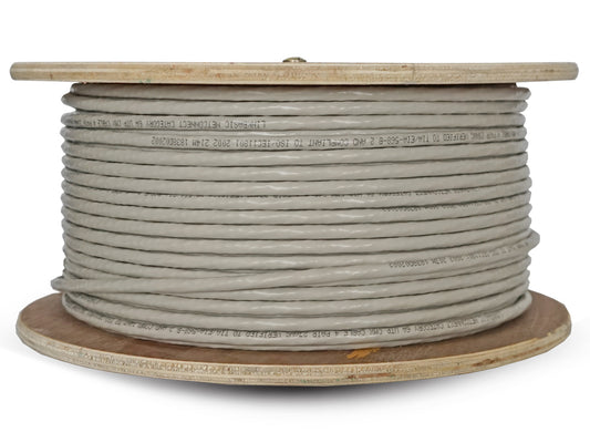 Linkbasic 100m Drum Cat6a Solid Grey UTP Cable - Guards On Duty Shop & Security Guards