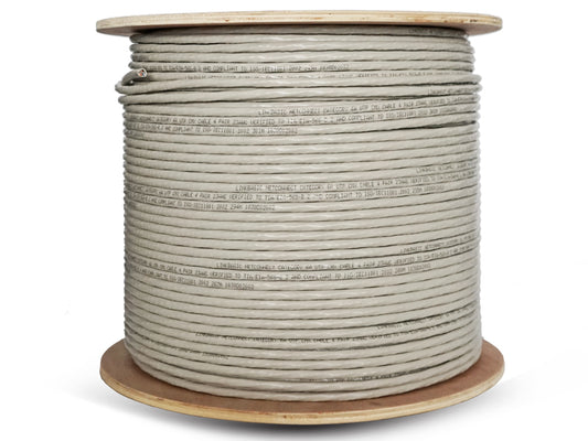 Linkbasic 305m Drum Cat6a Solid Grey UTP Cable - Guards On Duty Shop & Security Guards