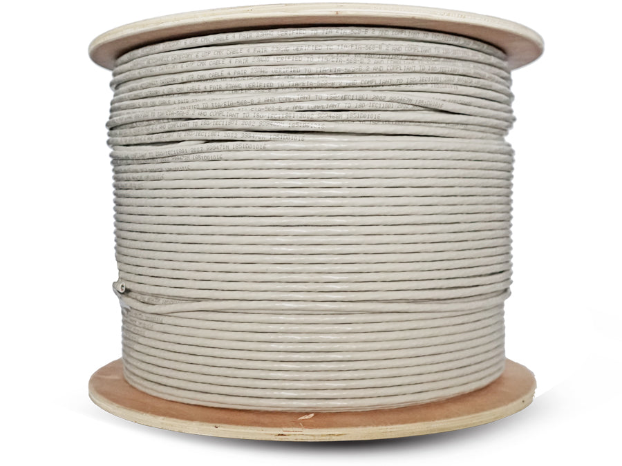 Linkbasic 500m Drum Cat6 Solid Grey UTP Cable - Guards On Duty Shop & Security Guards