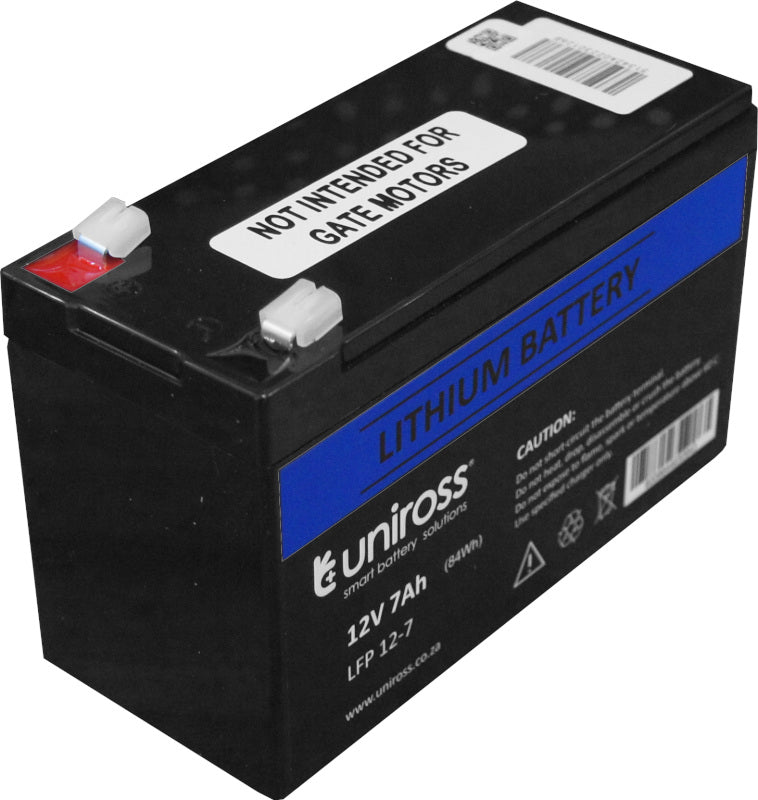 Uniross 12V 7Ah Lithium Battery