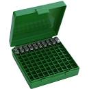 MTM AMMO BOX 100 RD 9MMP/ 380 ACP GREEN — MTM-P-100-9-10