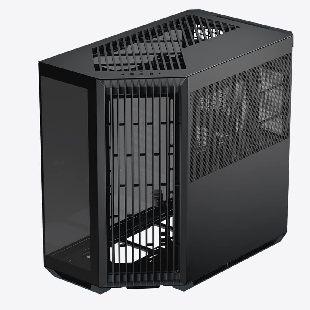 Aerocool APNX V1 premium Black mid-tower ATX case - Supports up to 10 fans - 6x2.5'' or 2x 3.5'' - 360mm radiator