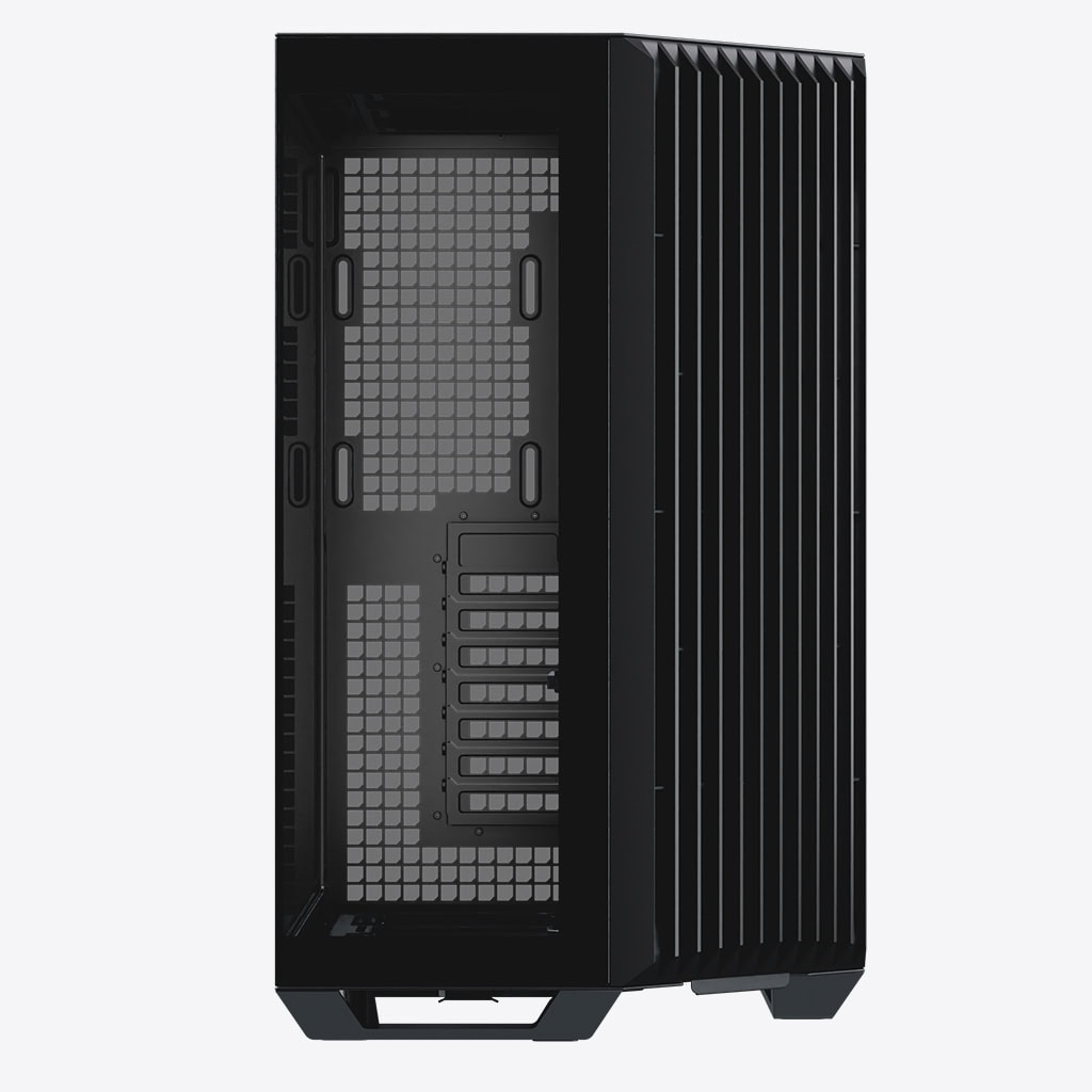Aerocool APNX V1 premium Black mid-tower ATX case -Supports up to 10 fans - 6x2.5'' or 2x 3.5'' - 360mm radiator; 4 fans +Hub