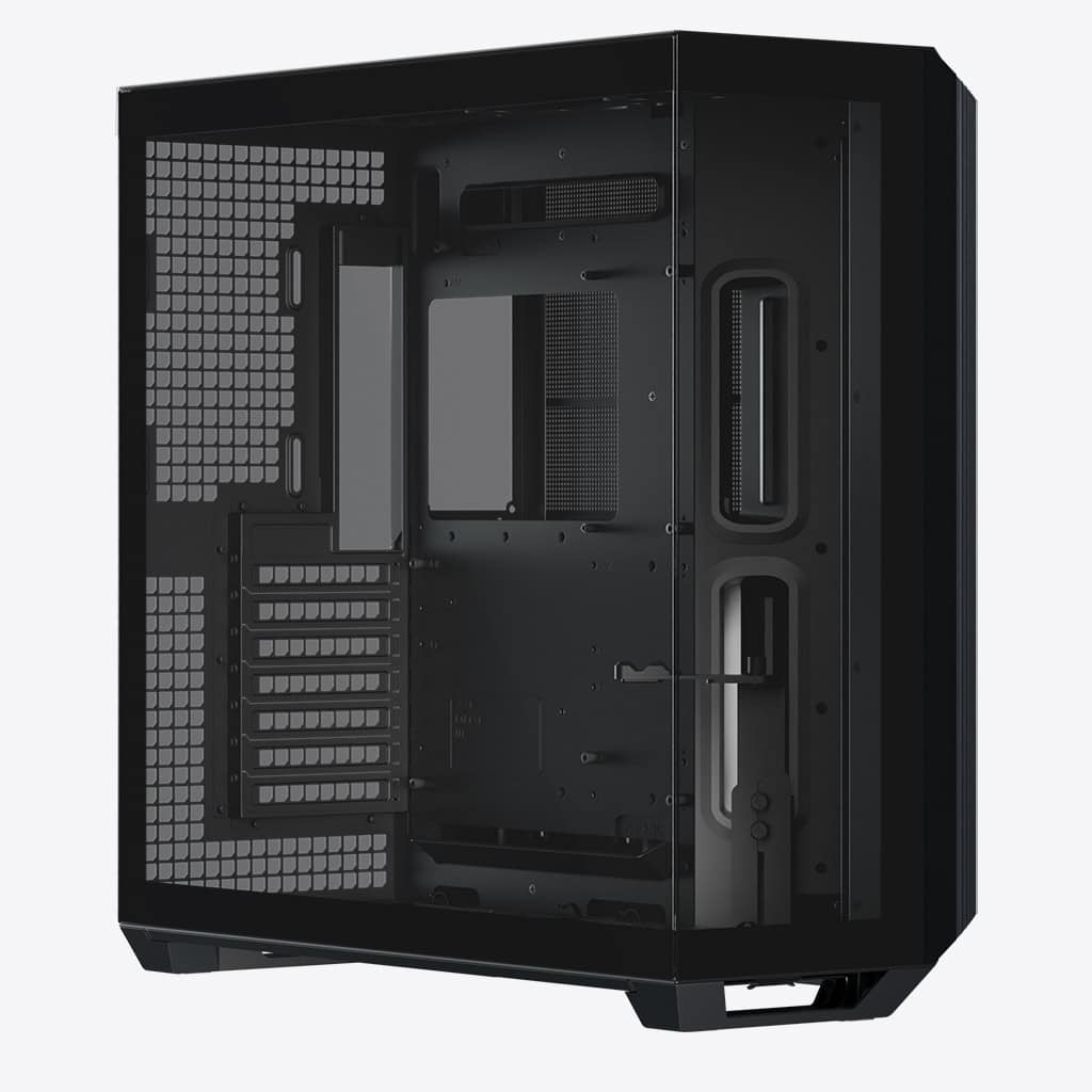 Aerocool APNX V1 premium Black mid-tower ATX case -Supports up to 10 fans - 6x2.5'' or 2x 3.5'' - 360mm radiator; 4 fans +Hub