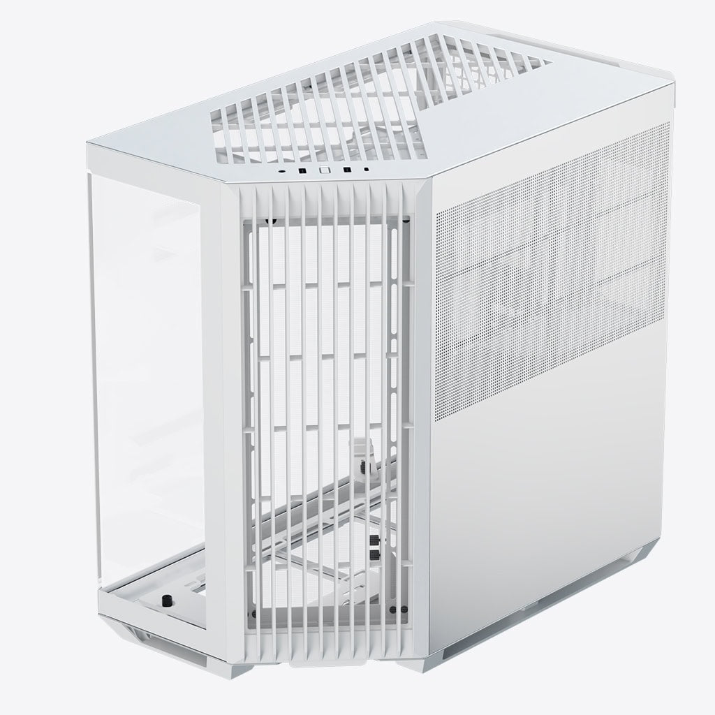 Aerocool APNX V1 premium White mid-tower ATX case -Supports up to 10 fans - 6x2.5'' or 2x 3.5'' - 360mm radiator - 4 fans + Hub