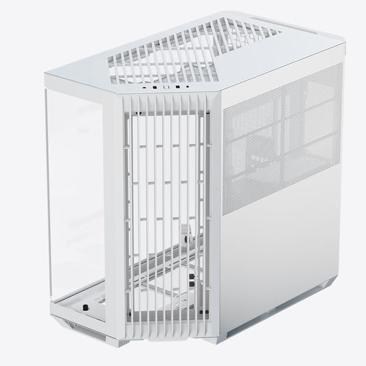 Aerocool APNX V1 premium White mid-tower ATX case -Supports up to 10 fans - 6x2.5'' or 2x 3.5'' - 360mm radiator - 4 fans + Hub