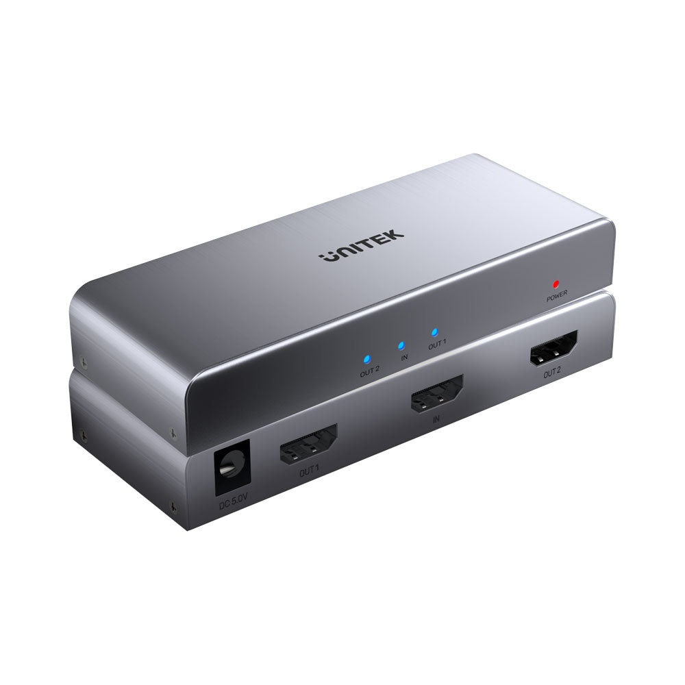 Unitek Hdmi Splitter 1in2 Out Grey (v1130a) — Unitek | Guards on Duty Shop