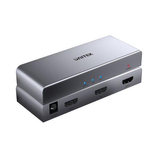 Unitek Hdmi Splitter 1in2 Out Grey (v1130a) — Unitek | Guards on Duty Shop