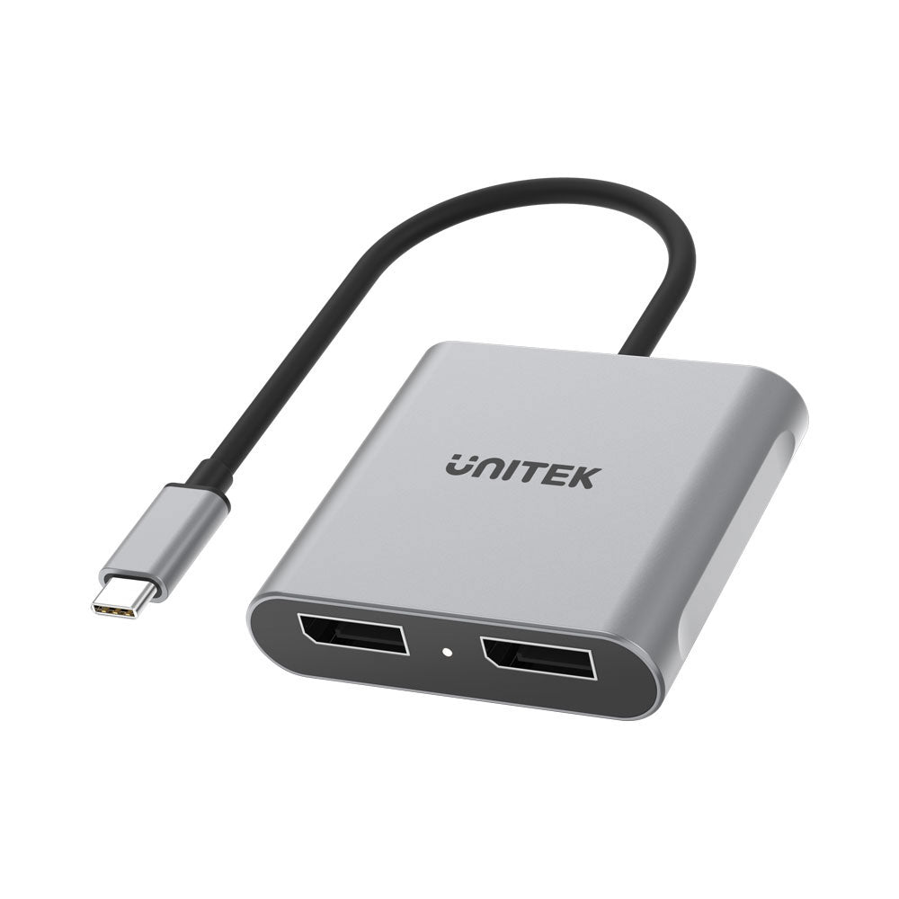 Unitek V1404a Usb Type-c to 8k @60hz Dual Displayport 1.4 Adapter — Unitek | Guards on Duty Shop