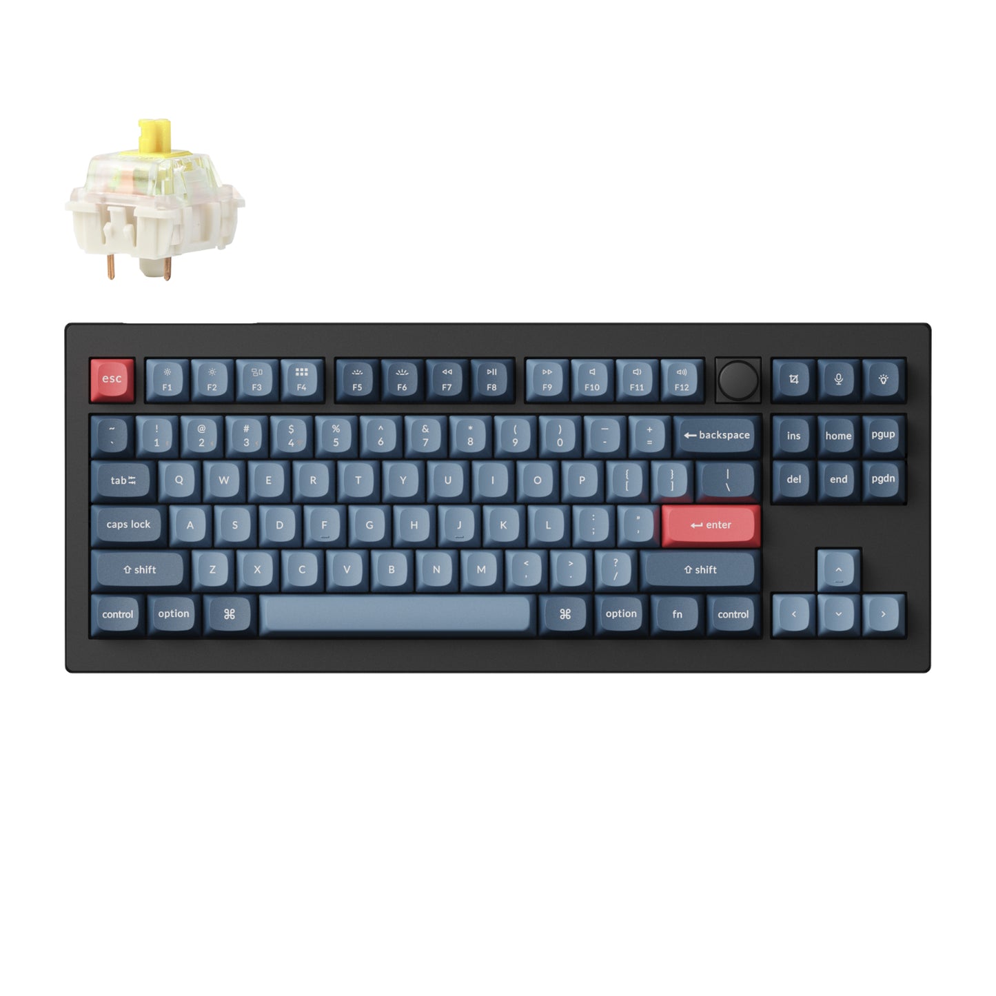 Keychron V3 Max QMK/VIA 80% Wireless Custom Mechanical Keyboard (Banana Switch) – Carbon Black - Guards On Duty Shop & Security Guards