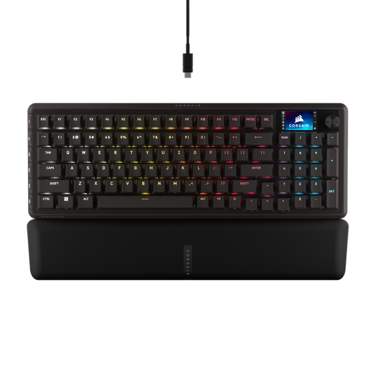 Corsair VANGUARD 96% Gaming Keyboard - MLX Fusion tactile switches - Black.