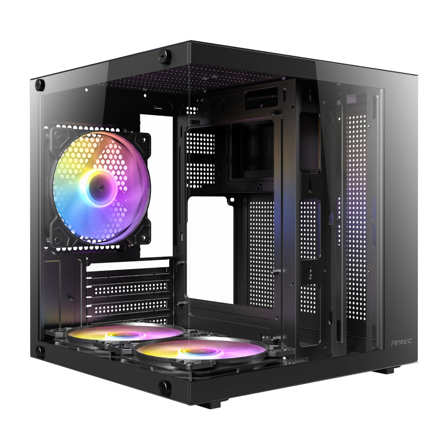 Antec VCX10M RGB Micro-ATX | ITX Mini -Tower Gaming Chassis - Black - Guards On Duty Shop & Security Guards