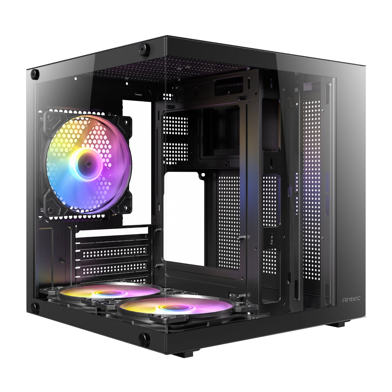 Antec VCX10M RGB Micro-ATX | ITX Mini -Tower Gaming Chassis - Black - Guards On Duty Shop & Security Guards