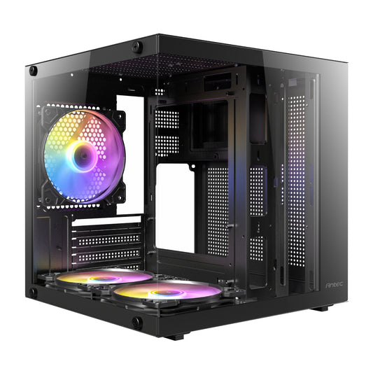 Antec VCX10M RGB Micro-ATX | ITX Mini -Tower Gaming Chassis - Black - Guards On Duty Shop & Security Guards