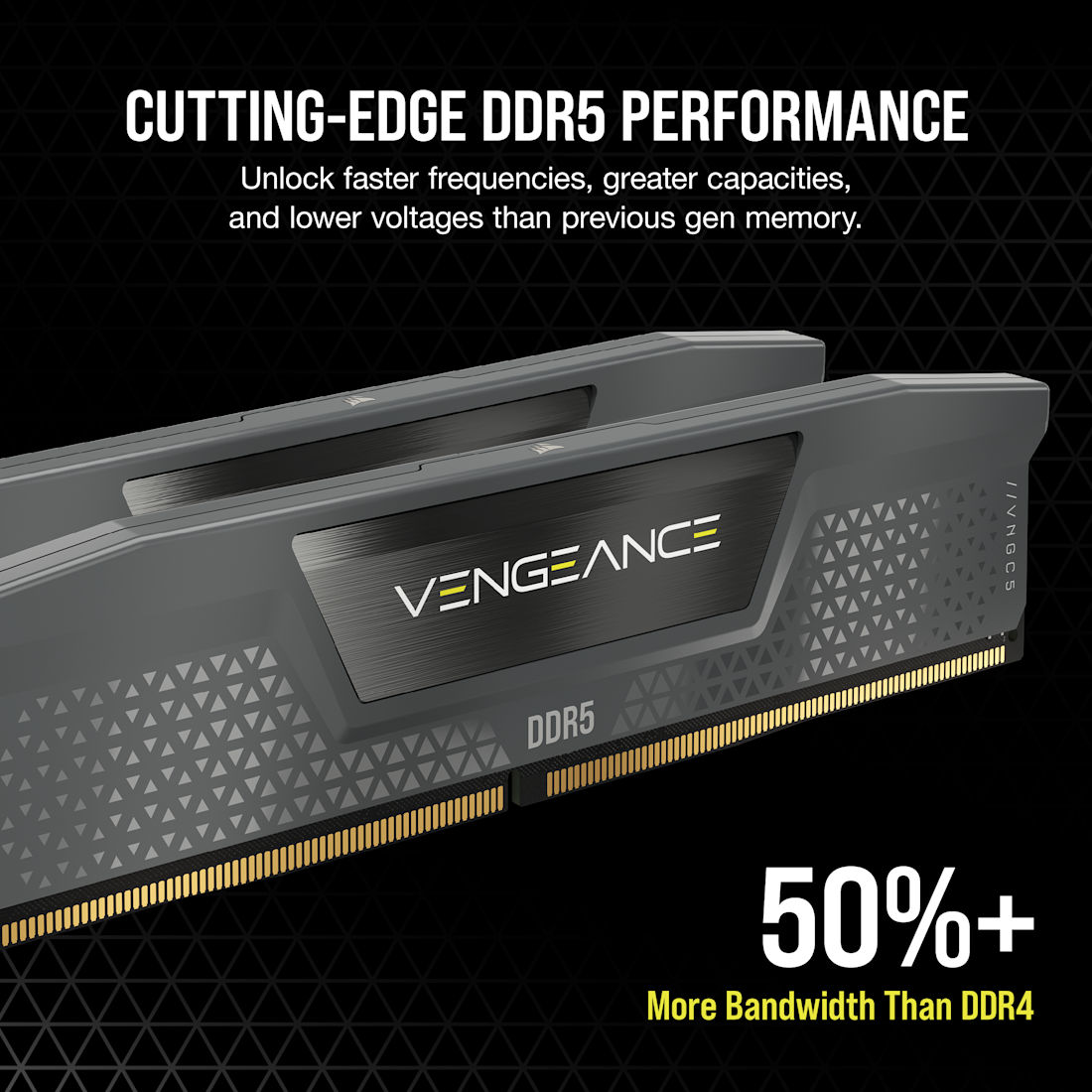 CORSAIR VENGEANCE DDR5 16GB (1 x 16GB) DDR5 6000 CL38-48-48-96 1.35V Intel XMP & AMD EXPO - GREY