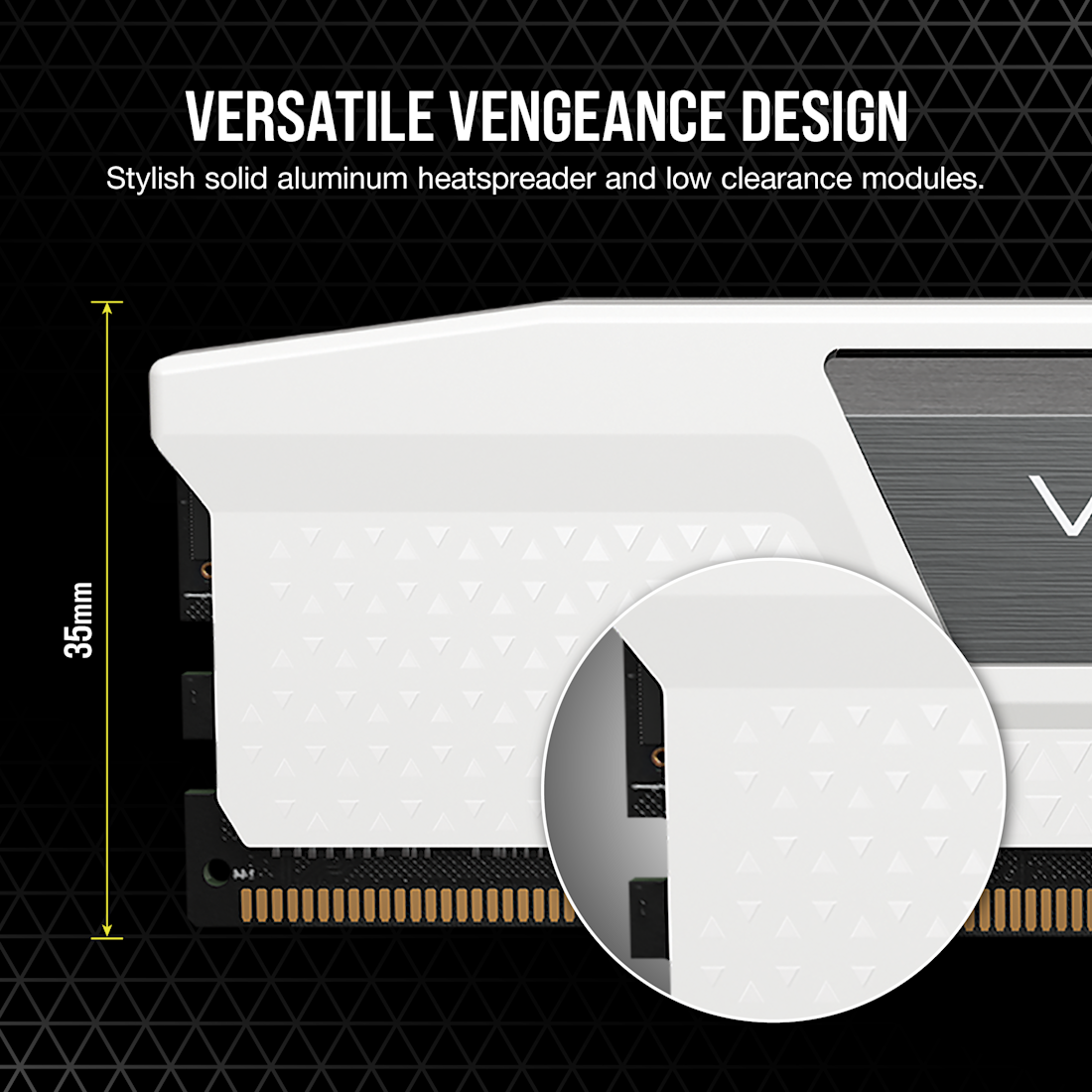 CORSAIR VENGEANCE DDR5 32GB (2 x 16GB) DDR5 6000 CL38-44-44-96 1.35V Intel XMP & AMD EXPO - WHITE