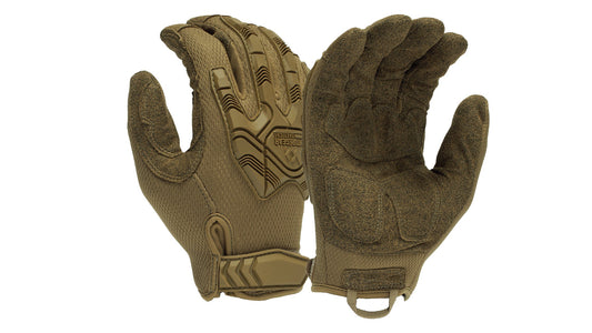 Pyramex Venture Gear Tactical Heavy-Duty Impact Operator Gloves - Coyote - S (RNS44034-1)