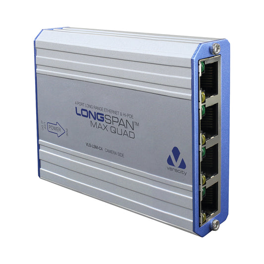Longspan Max 4-channel 90w High Power Poe Extender — Veracity | Guards on Duty Shop
