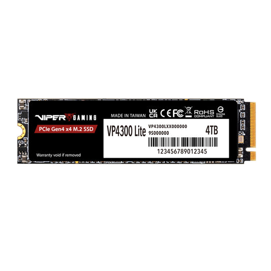 Patriot VP4300 Lite 4TB M.2 PCIe Gen 4 x4 NVMe SSD - Guards On Duty Shop & Security Guards