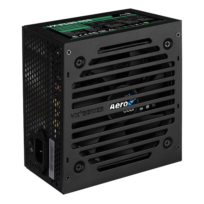 Aerocool VX PLUS 600W PSU - ATX 24 PIN; 1x 4+4PIN CPU; 4x SATA; 3x PATA; 1x PCIe 6+2PIN