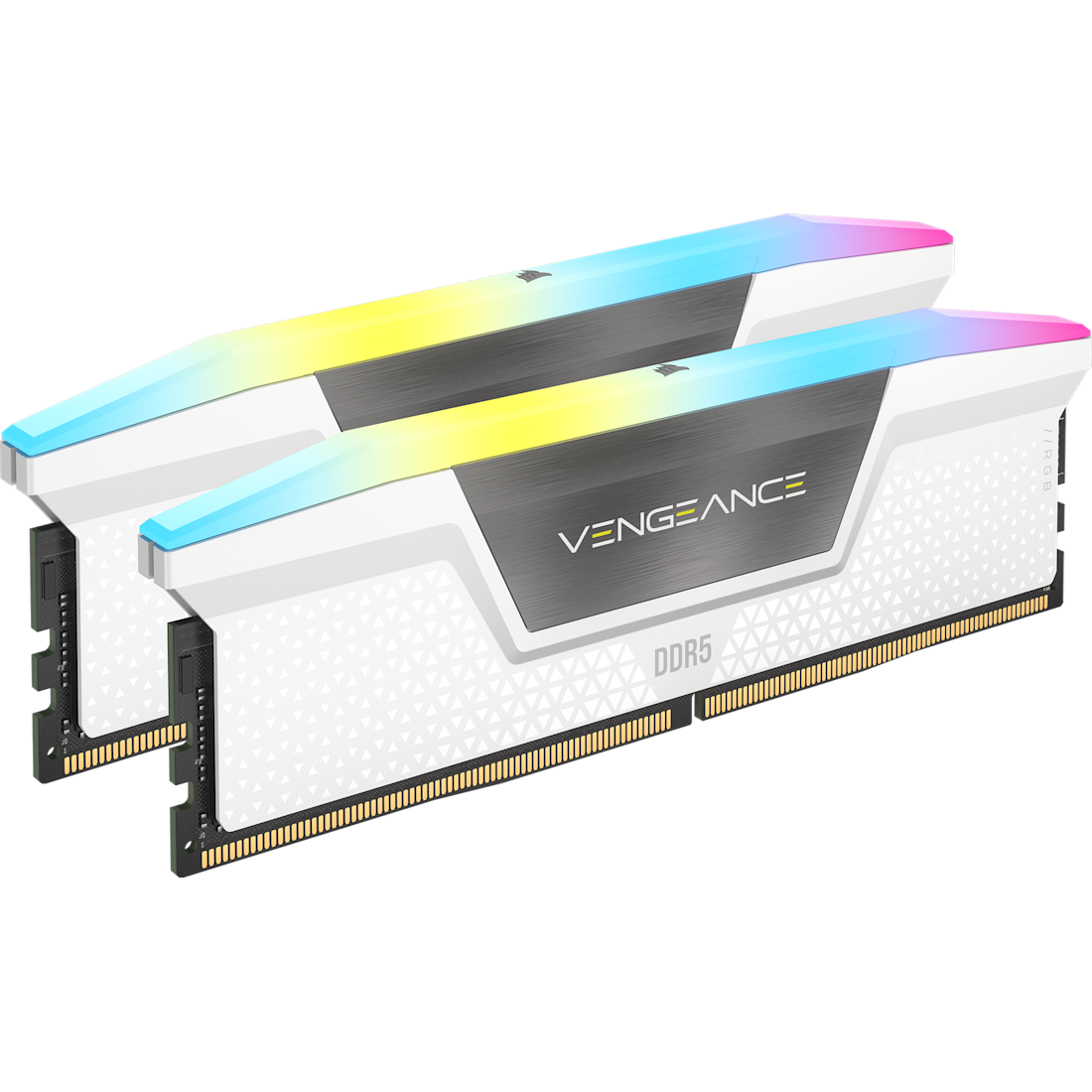 Corsair VENGEANCE RGB DDR5 32GB (2 x 16GB) DDR5 6000 CL38-44-44-96 1.35V Intel XMP & AMD EXPO - White