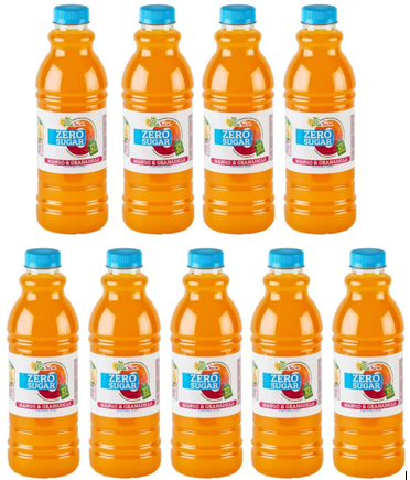 Vita Sun 9 X 1L Mango and Granadilla Zero Sugar (Sold 9 X 1 L Per Case) Vita Sun Mango and Granadilla Zero 1L