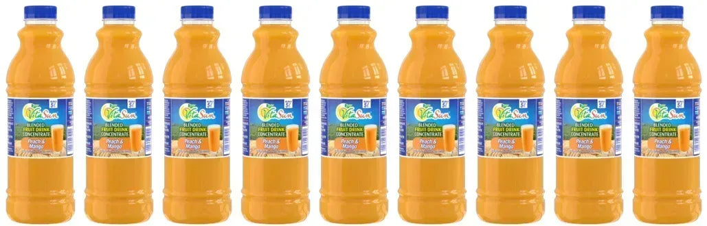 Vita Sun 9 X 1Lt Peach Mango 8% Blended Fruit Drink Concentrate 1 Liter (Sold 9 X 1L Per Case) Guards On Duty Security