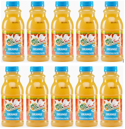 Vita Sun 10 X 500ml Dairy Blend Orange Fruit Drink (Sold 10 X 500ML Per Case) Vita Sun DB Orange Blended 500Ml